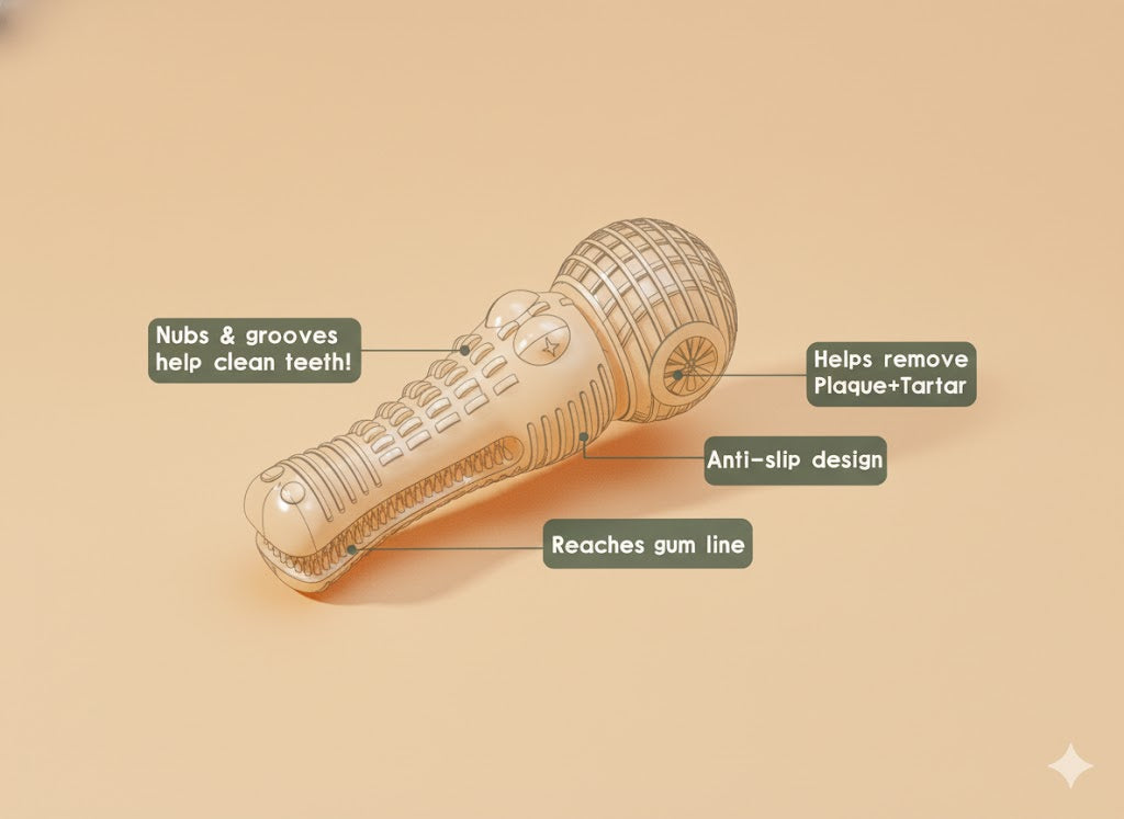 Croco-Doggy Dental Chew Toy
